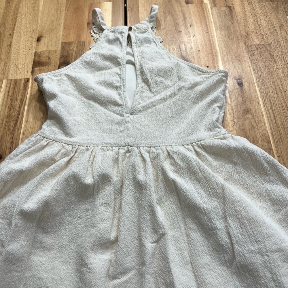 Altar’d State Lace Midi Dress Cream Sleeveless Boho Cottagecore Size S - Picture 8 of 9